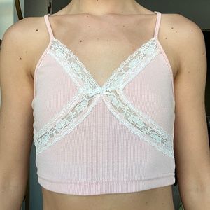Pink crop top